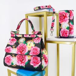 top selling textures handbag for women cute luxury printing ladies bags chicken tracks designer bags wholesale supplier 28 cm