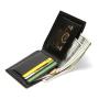 ZHF024 Short Men's Purse PU Leather Two-fold Card Bag Multi-functional Wallet Zero Wallet Creative Card Bag Wholesale