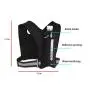 ZF235 New Outdoor Running Backpack Sports Reflective Fitted Vest Bag Neoprene Hiking Water Bottle Backpack