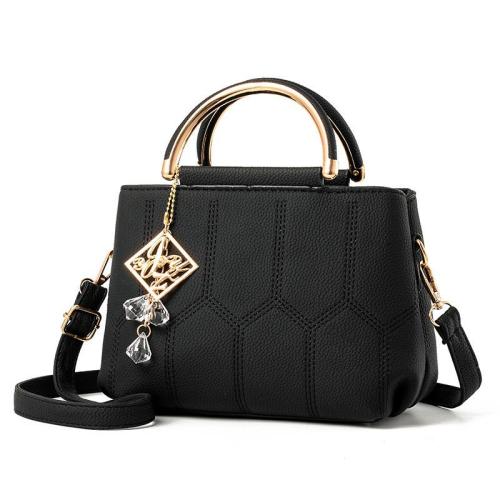 2024 New Fashion Women's Portable Small Messenger Bag Single Strap Chain Decoration Embroidery Thread Wholesale Foreign Trade