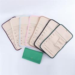 Keymay RTS Fast Shipping High Quality Multicolor Large Capacity Nylon Jewelry Roll Bag Travel Jewelry Bag Foldable Jewelry Pouch