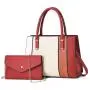 High Quality Carteras Para Mujer 2 Pcs Set Handbag Leather Crossbody Bag Vegan Leather Bag For Women