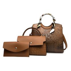 2024 New design women's fashion handbags rivets large capacity casual simple shoulder bag