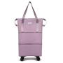 Custom designer Waterproof women foldable duffle bag Weekender Expandable sports Gym Travel Fitness Bag with wheels