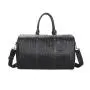 2021 Multifunctional woven pu braided leather satchels men waterproof large duffle bag travel hand bag sac de voyage
