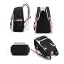 Multifunctional Teenage Oxford School Bags Backpack Junior High School Students Bookbag Outdoor Daypack With Usb Charge Port