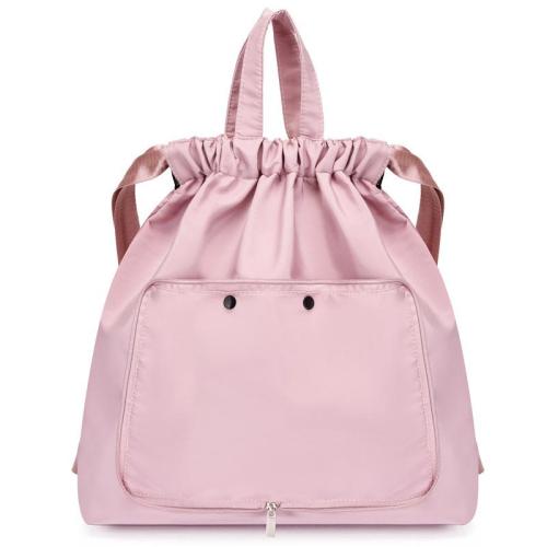 HR625 Women Backpack New Dry Wet Separation Drawstring Backpack Lightweight Folding Strap Bag Women's Storage Fitness Sports Bag