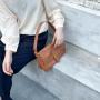 2024 Wholesale Women's Hand Bag Flip Soft PU Leather Simple Shoulder Bag Fashion Plain Women's Handbags