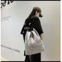 KBW077 New Fashion Drawstring Cuffed Backpack Men's and Women's Trend Large-capacity Mesh Backpack