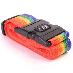 DC012 Adjustable Luggage Straps Fashion Portable Suitcase Belts with Combination Lock Custom Travel Luggage Belt Strap