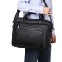 XL283 Genuine Leather Men's Business Bags Durable 14-20Inches Men's Laptop Bags Practical Simple Shoulder Bag Customized Logo