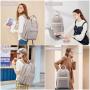 LOVEVOOK New Style Designer Laptop Book bag Waterproof Travel School Work Laptop Bag with USB Port Laptop Backpack for women