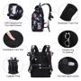 LOVEVOOK 2022 waterproof rolltop backpack 17.3  rose laptop compartment large university students women travel Laptop backpacks