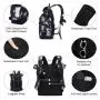LOVEVOOK 2022 waterproof rolltop backpack 17.3  rose laptop compartment large university students women travel Laptop backpacks