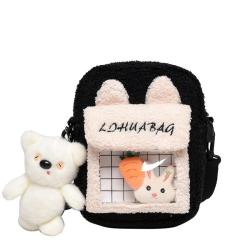 2021 New arrival girl purse handbag custom fur itabag fashion mini crossbody bags