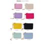 Keymay Hot Sale Custom Logo 8 Colors Personalized Patches Waterproof Nylon Letter Keychains Kids Coin Purse Money Card Holder
