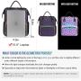 LOVEVOOK gorgeous overnight backpacks fashion bookbags large capacity geometric luminous travel laptop backpacks for women girls