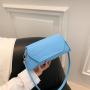 2024 new Korean style simple solid color small square bag casual diagonal cross bag armpit felt shoulder bag bolsas