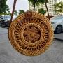 CCF658 Natural Rattan Round Bag Hand ins Straw Beach Bags for Summer Single-Shoulder Handmade Hollow Women Straw Crossbody Bag