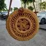 CCF658 Natural Rattan Round Bag Hand ins Straw Beach Bags for Summer Single-Shoulder Handmade Hollow Women Straw Crossbody Bag