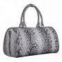Updated New Fashion Large Capacity Mens Travel Duffel Bags Genuine Luxury Snake Skin Leather Weekend Duffle Bag