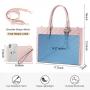 LOVEVOOK 2 PCS Waterproof Laptop Handbag Bag for Women Quilted Leather Computer Shoulder Briefcase 15.6 inch Laptop Tote Purses