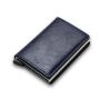 RFID Blocking Minimalist Aluminum Card Holder Custom Leather Pop Up Metal Case Wallet