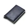 RFID Blocking Minimalist Aluminum Card Holder Custom Leather Pop Up Metal Case Wallet
