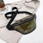 2023 Factory Custom Transparent PVC Belt Crossbody Bags Women Clear Fanny Pack Waist Bags