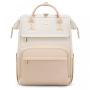 LOVEVOOK 15.6 17 inch Leather Travel Backpacks for Women Nurse College Teacher Work Back pack Ladies Laptop Computer Tote Bags