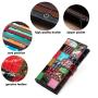 ZF214 Ladies Clutch Wallet Long Colourful Splicing Coin Purse Women's Zipper Phone Bag Leather Money Clip