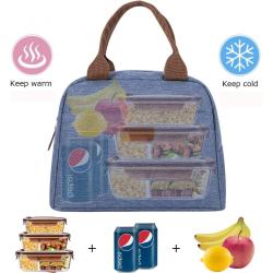 Wholesale New Fashion Reusable Custom Food Package Cold Insulated Lunch Cooler Bag for Work Office School Travel Picnic
