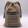 Custom Logo Printed Burlap Hessian Coffee Christmas Gift Drawstring Jute Gunny Pouch Brown Cotton String Jute Bag