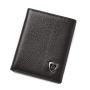 OEM184 Men Wallets Thin Name Engraving Genuine Leather MINI Men Purse ID Card Holder Classic High Quality Men Wallets