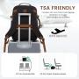 Flight Approved 40L Luggage Carry On Backpack with 3 Packing Cubes 17.3inch Large Daypack Laptop Travel Backpack for Woman Men
