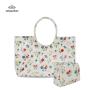 Tote Beach Bags Colorful Large Capacity Cosmetic Bag With Handbag Waterproof Flower Make Up Pouch for Lady