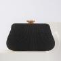 Trend evening dress women's banquet single shoulder cross bag chain bag manufacturer wholesale wrinkle evening bag