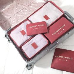 6Pcs Travel Organizer Storage Bag  Clothes Underwear Shoe Bag Portable Storage Box Suitcase Packing Luggage Organizer Set