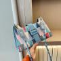 2024 New Popular Contrast Color Casual Texture Crossbody Bag