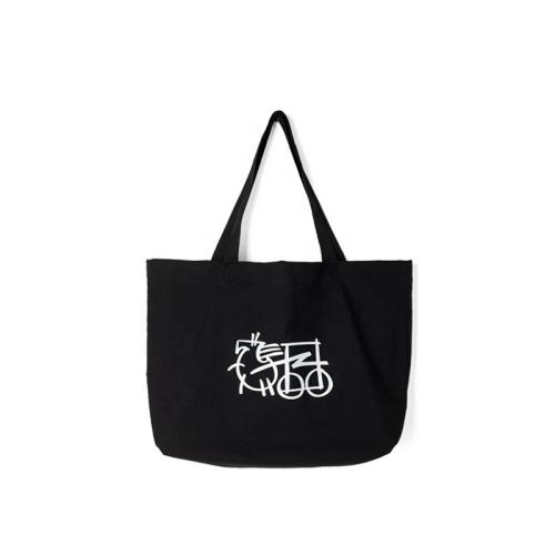 Customized Screen Printing Canvas Shoulder Bag Customized Pattern Tote Bag Eco-friendly Large Capacity Canvas Shopping Bag
