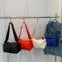 KBW348 Fashion Senior Sense of Fitness Bag Female Small Cross Section Casual Solid Color Shoulder Crossbody Toast Bag
