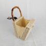 2023 New INS Straw Woven Seaside Vacation Handheld One Shoulder Dual Use Beach Bag Frame Small Bag women fashion handbag