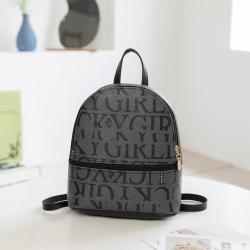 2024 Women's Small Schoolbag for Foreign Trade New Fashionable Letter Printed Casual Multi-Use Shoulder Bag Lady Style