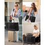 LOVEVOOK New Design Quilted Weekender Overnight Bag Gym Yoga Carry On Travel Duffel Bag With Laptop Compartment for women men