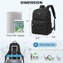 OEM Cute Quilted Travel Backpack Airline Approved Large  Work Business College Bag 15.6 17 inch Laptop Backpack Purse for Women