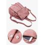 SC040 Outdoor Travel Backpack Ladies Waterproof PU Leather Women Backpack Purses Vintage  Casual Shopping Backpacks