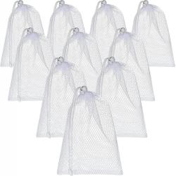 Gelory Kitchen Jewelry Toys Gifts Storage Mesh Bags Custom Nylon Mesh Laundry Bag With Drawstring