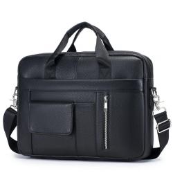 ZWY314 New Men Genuine Leather Briefcase Business Daily Simple Laptop Organizer Wholesale Retro Practical Waterproof Handbag