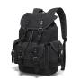 High quality wholesale large Oil Wax Canvas Leather Retro Backpack Large Waterproof school work travel Backpack Daypack for men