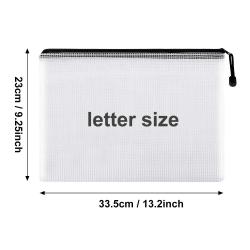 Gelory China Sale Multi-color Custom Mesh Zipper Pouch Document Bag Waterproof Zip File Folders